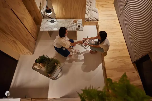 10坪爆改出一室一厅一卫一厨房一储物间，这个台湾设计师简直开挂-微刊